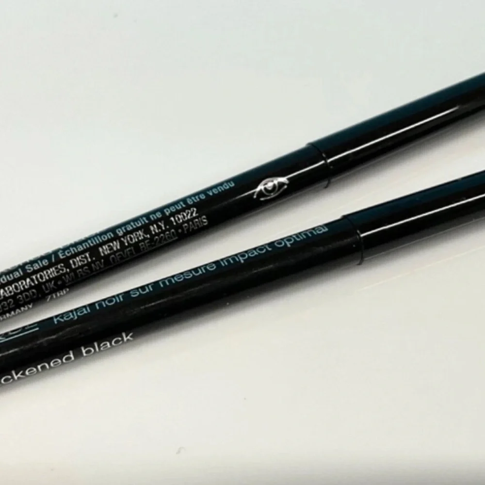 Clinique High Impact Custom Black Kajal 0.01oz 01 Blackened Black 2pc set - Picture 2 of 2